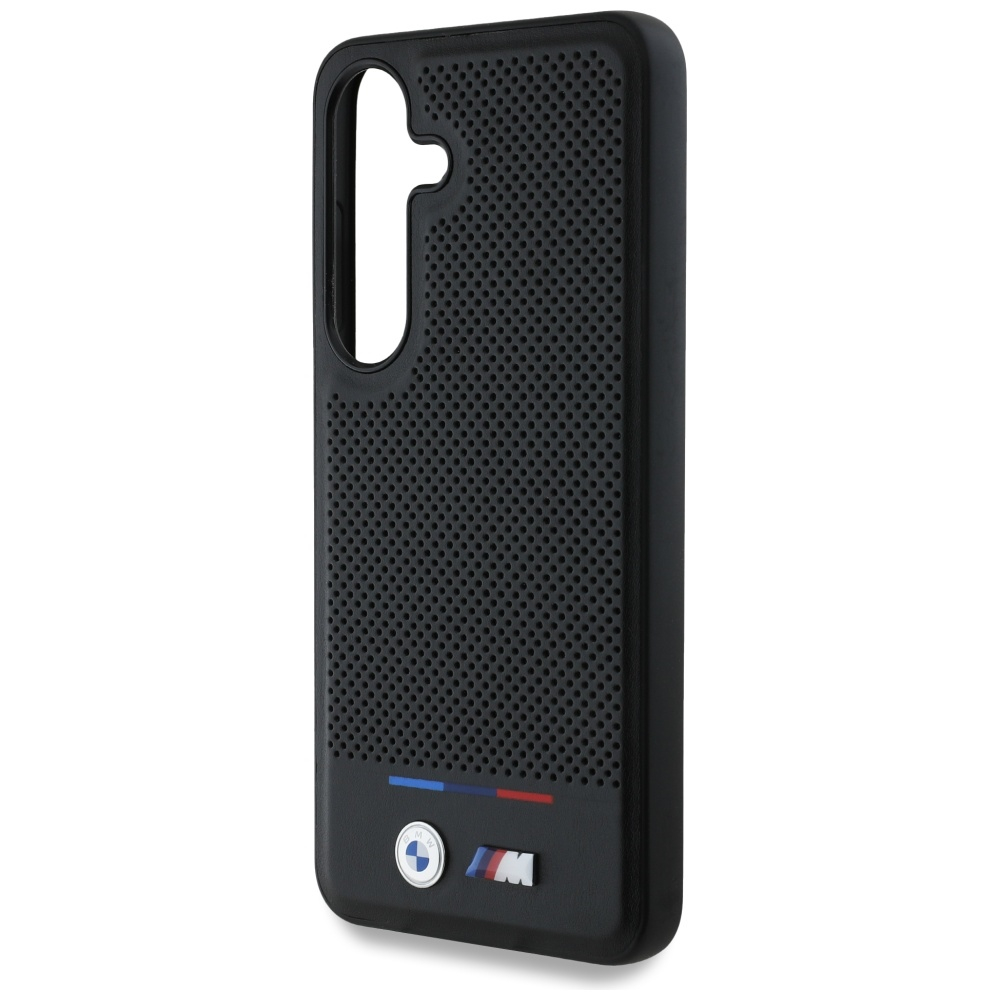 Samsung Galaxy S25 Hardcase Hülle Tricolor Stripe MagSafe-Modul (BMHMS25S24PUHOTK) - Schwarz