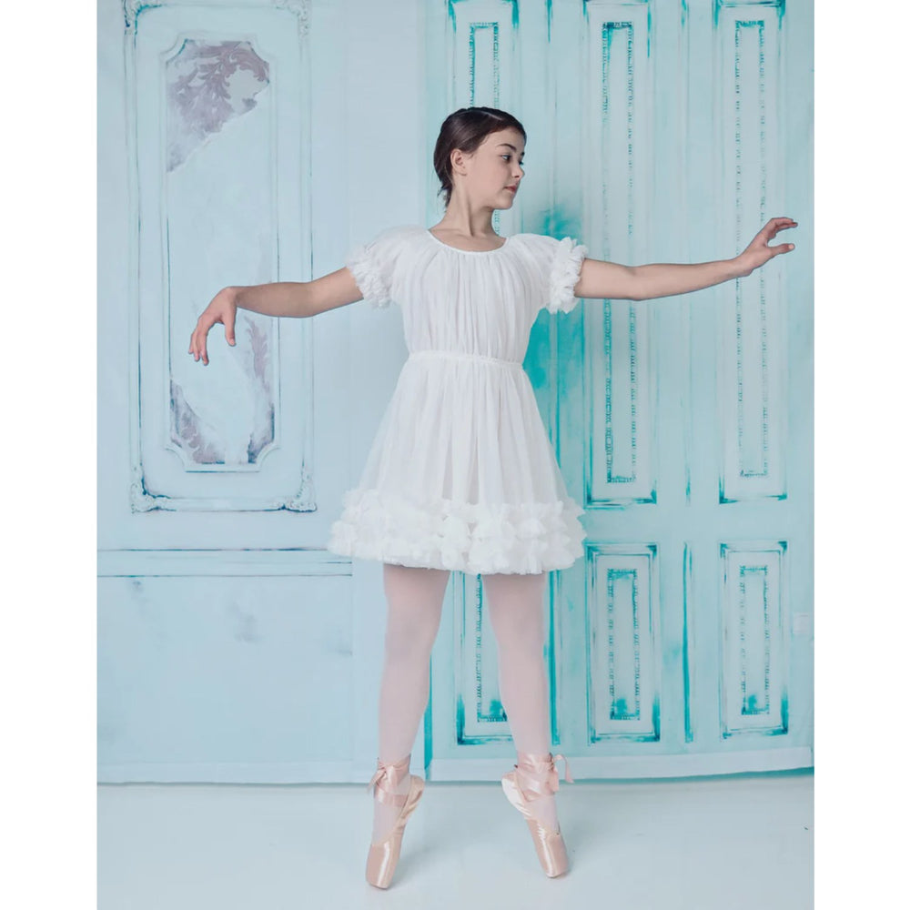 Dolly by Le Petit Frilly Kjole Offwhite - Dolly by Le Petit Tom