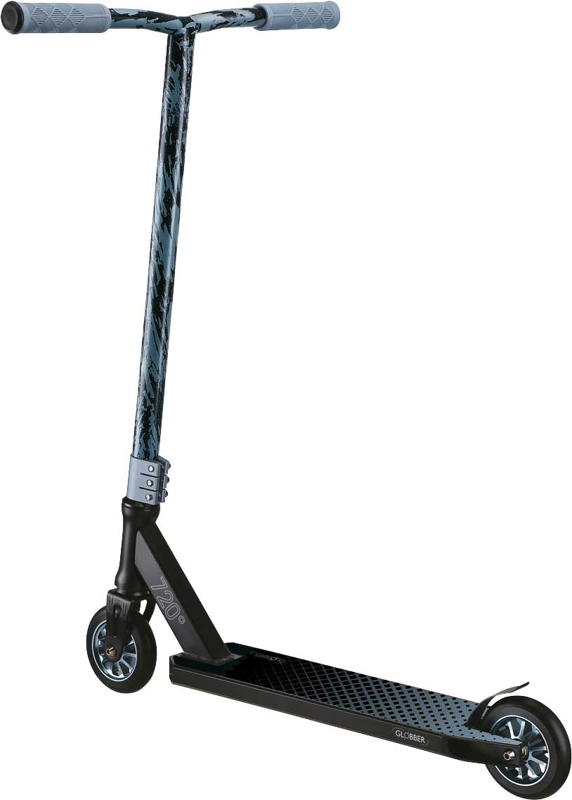 Globber GS 720 klappbarer Stuntscooter Graublau