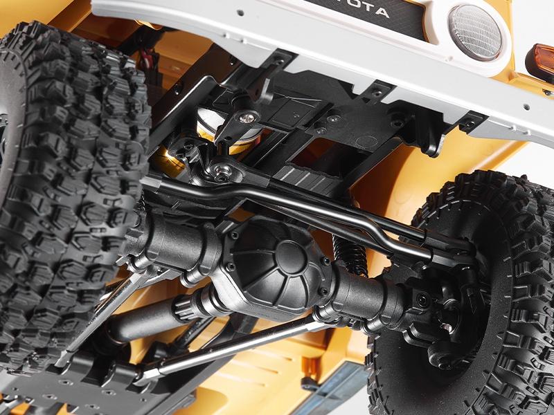 FMS Scale Crawler Toyota Land Cruiser FJ40 Blau, ARTR, 1:10 Detailgetreuer Scaler mit ABS-Hardbody