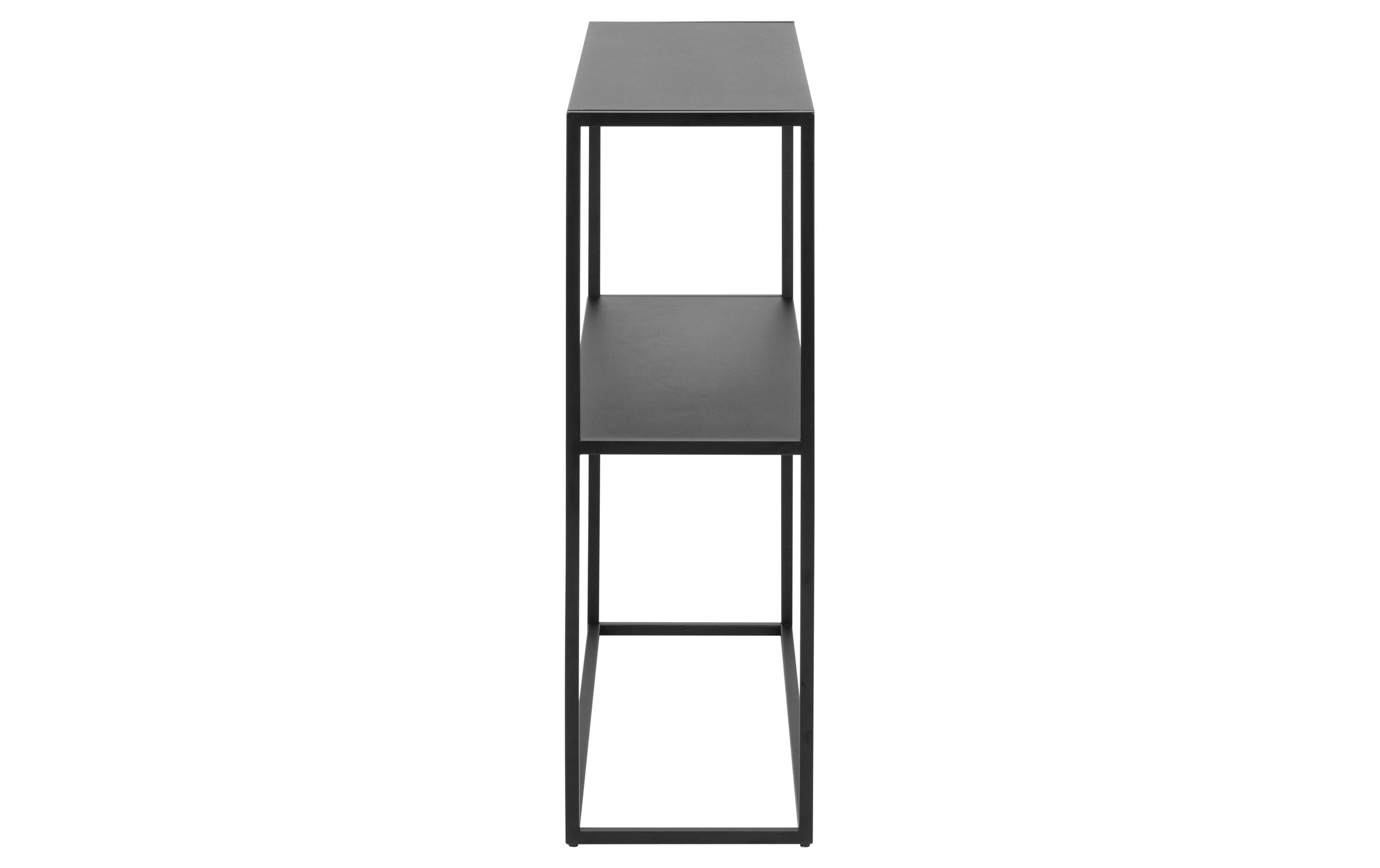 Konsolentisch Newton 79,5 x 26 x 80,5 cm, SchwarzBeistellmöbel