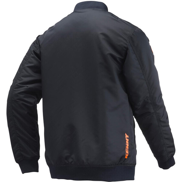 Kenny - Blouson Bomber Noir / Orange