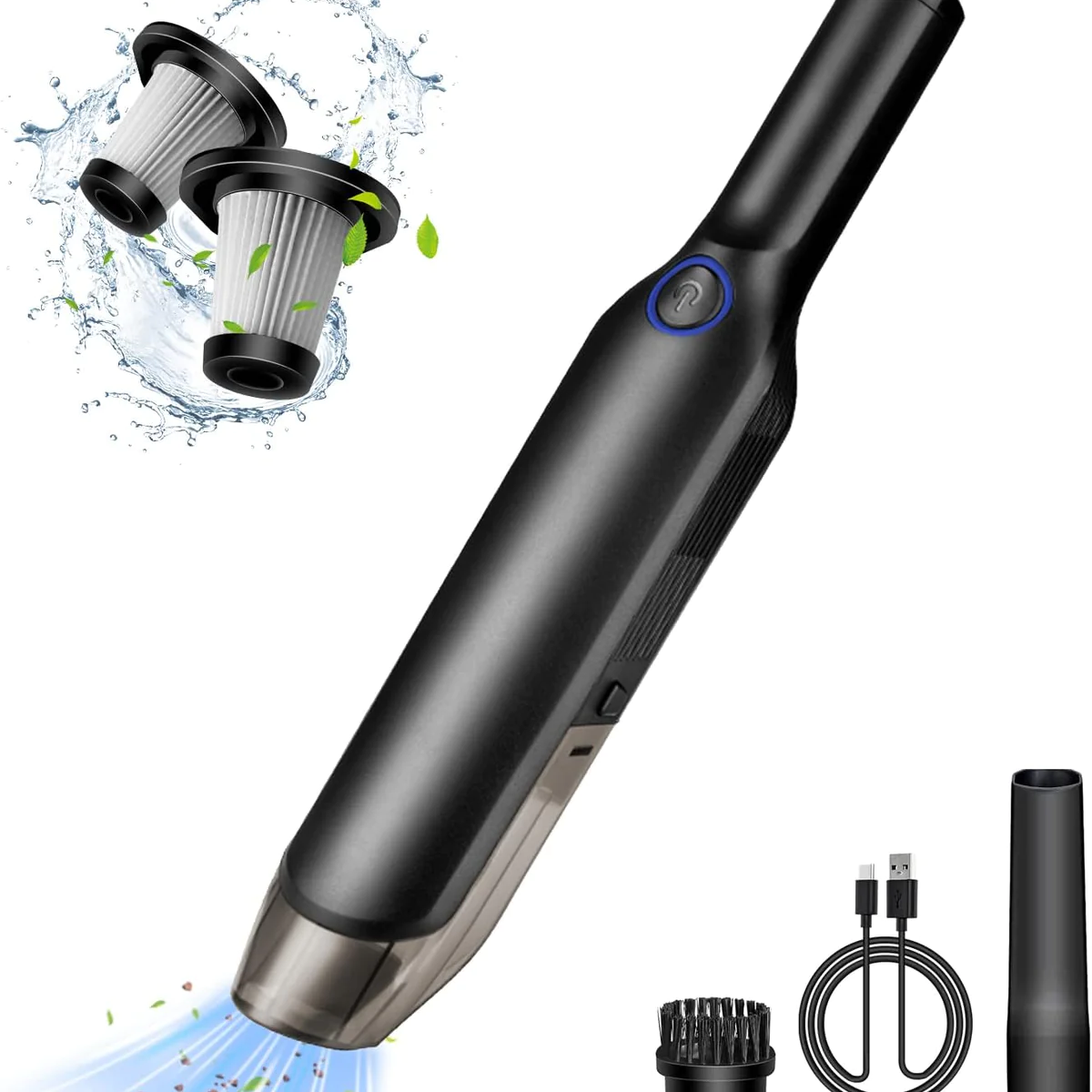 Aspirateur de table sans fil rechargeable 2000PA noir Vendos85