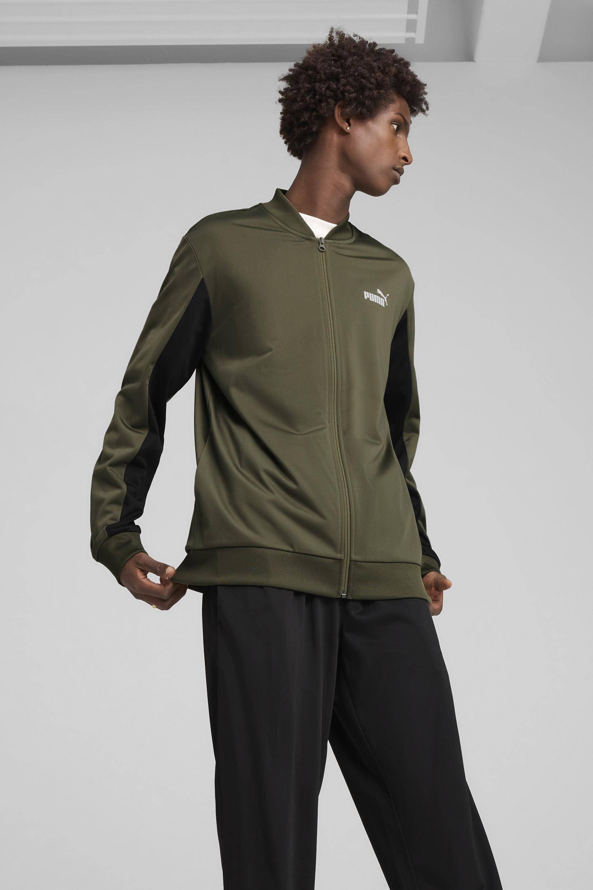 Puma trainingspak donkergroen/zwart