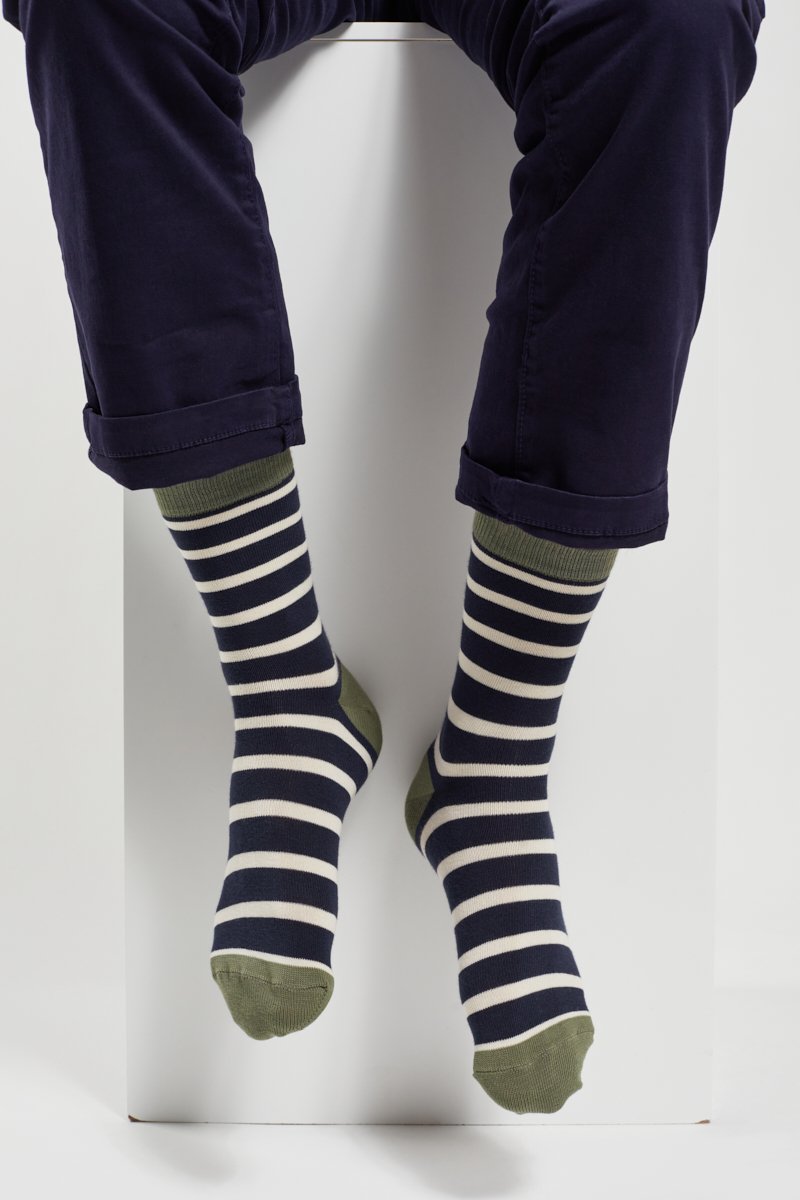 Chaussettes rayées - du 39 au 47
