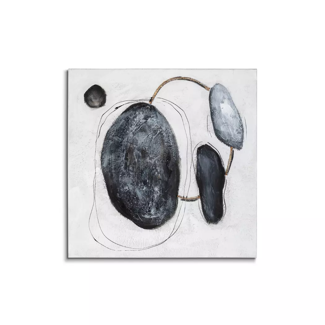Wandbild 60 x 60 cm Abstrakt Grau