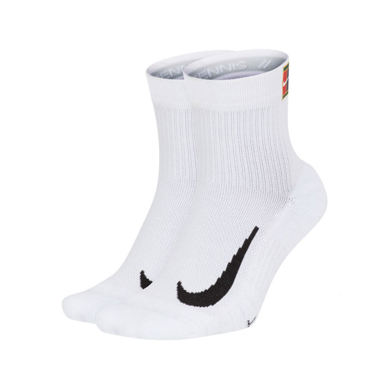 Chaussettes tennis NikeCourt x2 Quarter Multiplier blanc