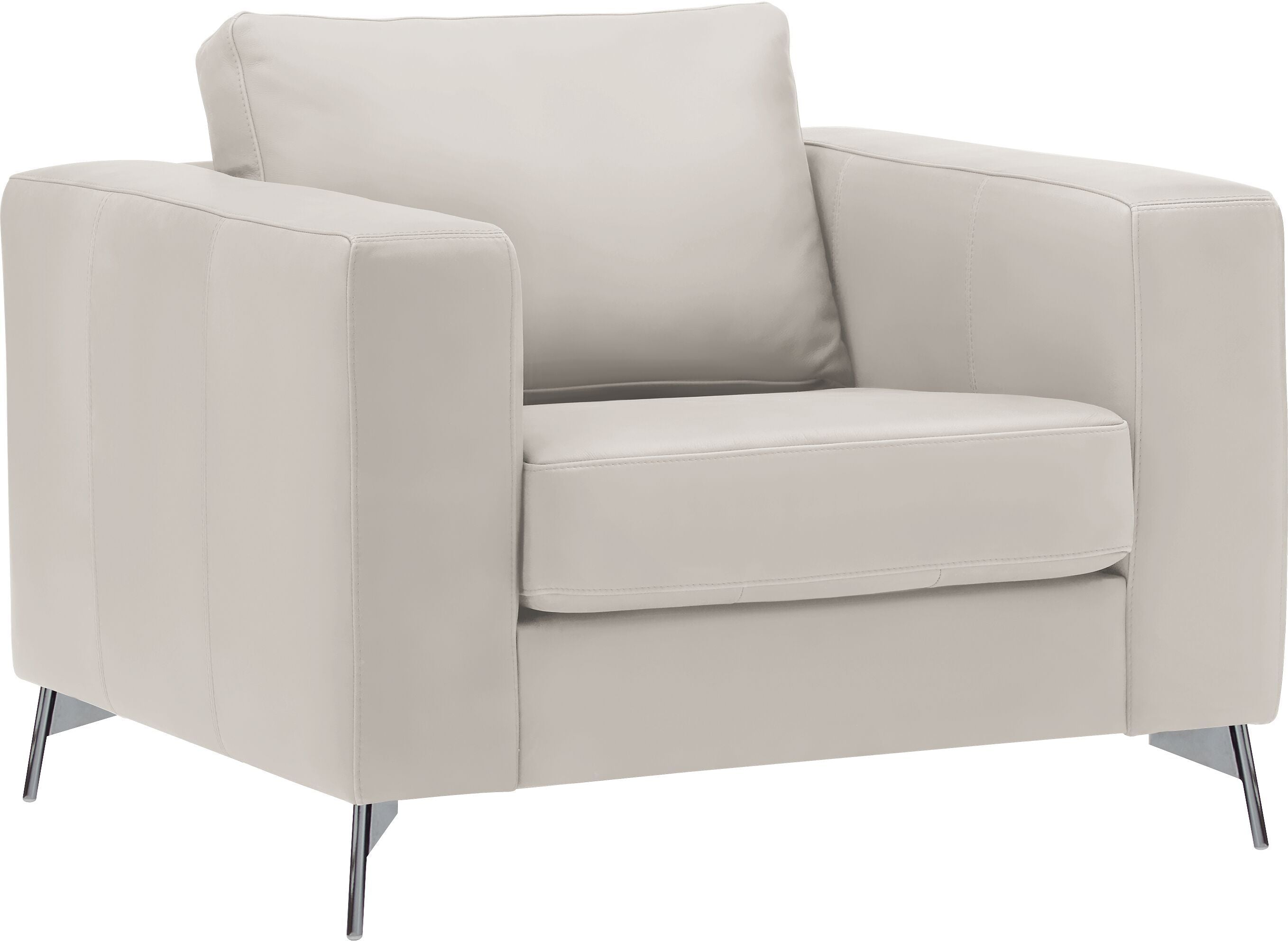 DIENER Sessel - Hellgrau / B: 99.0 cm x T: 92.0 cm x H: 81.0 cm
