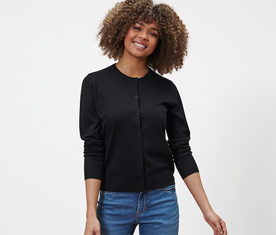 Feinstrick-Cardigan