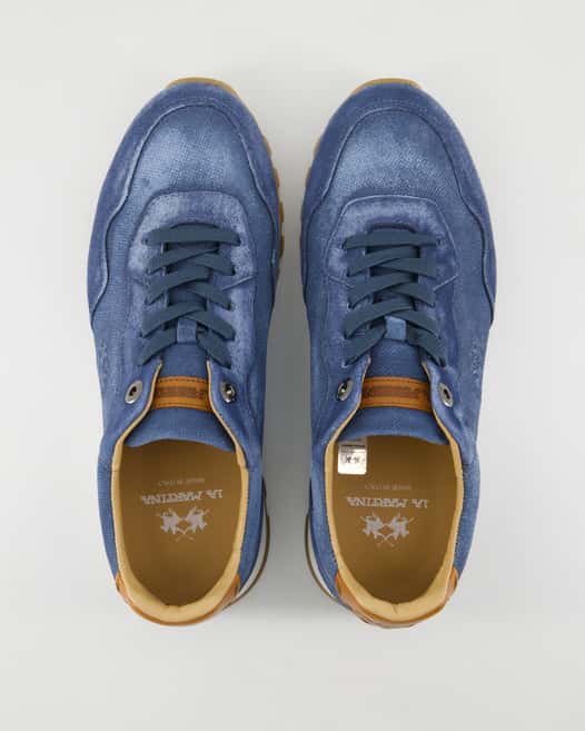 La Martina LFM251.041.3100 Sneaker in Blau