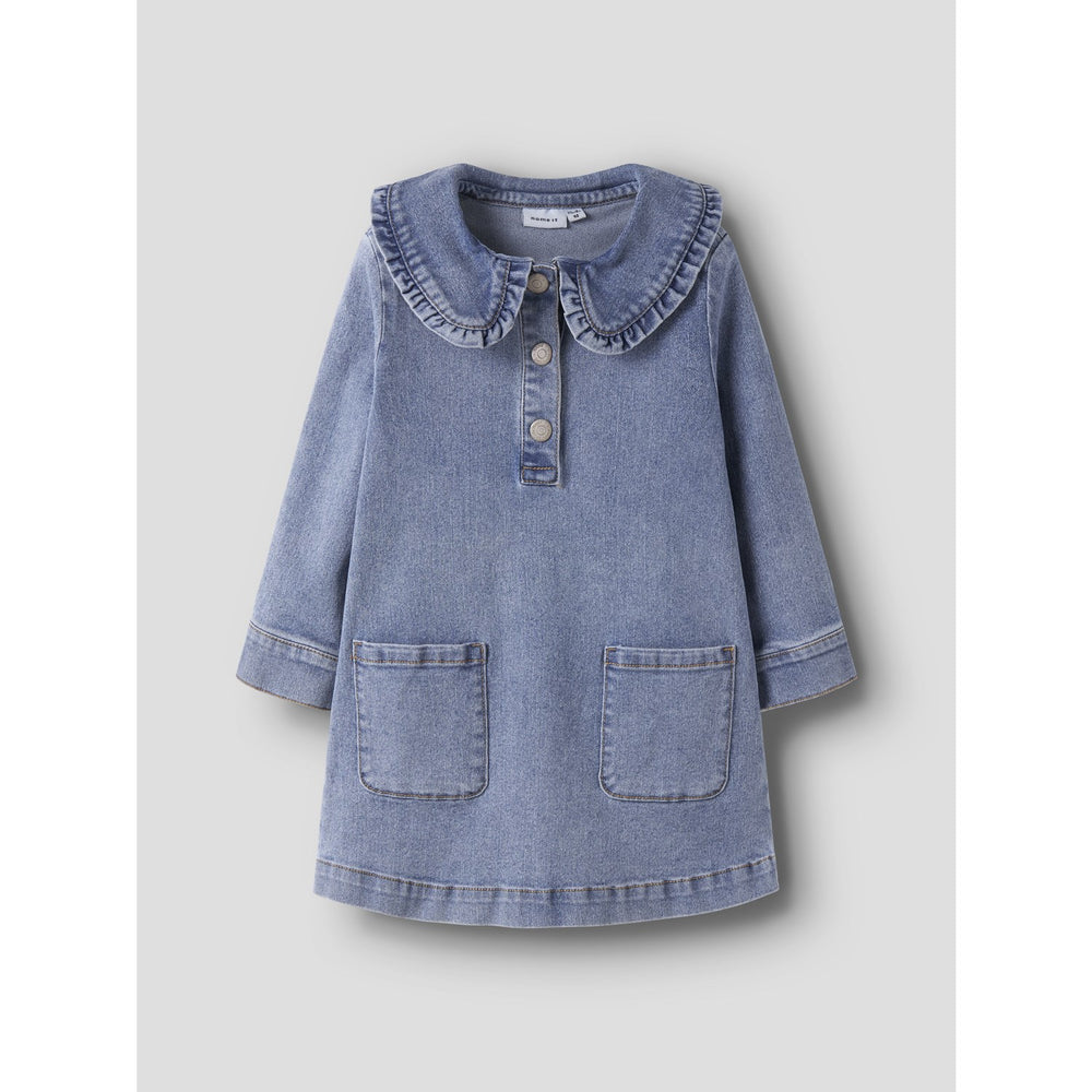 Køb Name It Medium Blue Denim Nmfgia Dnm Ls Kjole 2221-Iz D