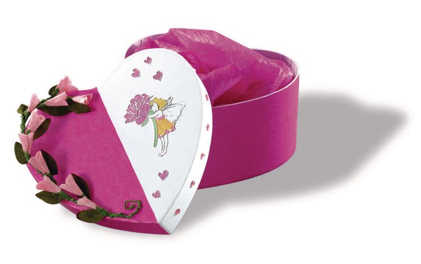 Papp-Schachtel 12-teilig Herzen, WeissPappschachtel-Set