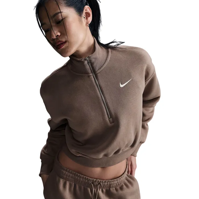 Nike Sportswear Phoenix Fleece Half Zip Sweater Dames