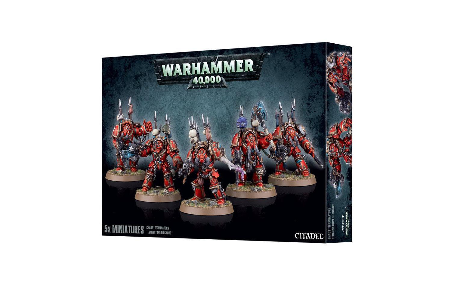 Warhammer 40.000 Chaos TerminatorsWarhammer 40.000 Spoielfiguren der Chaos Fraktion