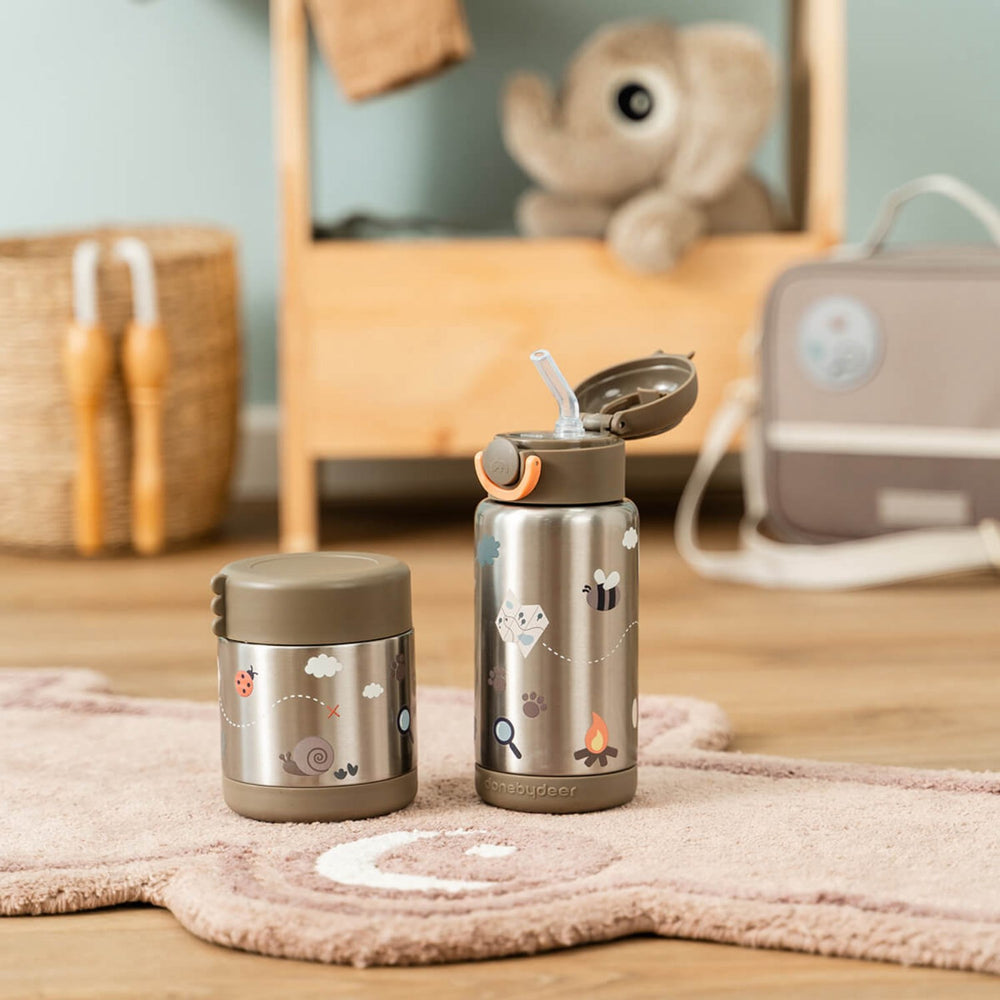 Køb DonebyDeer Sand Tiny Trails Insulated Sugerør Flaske