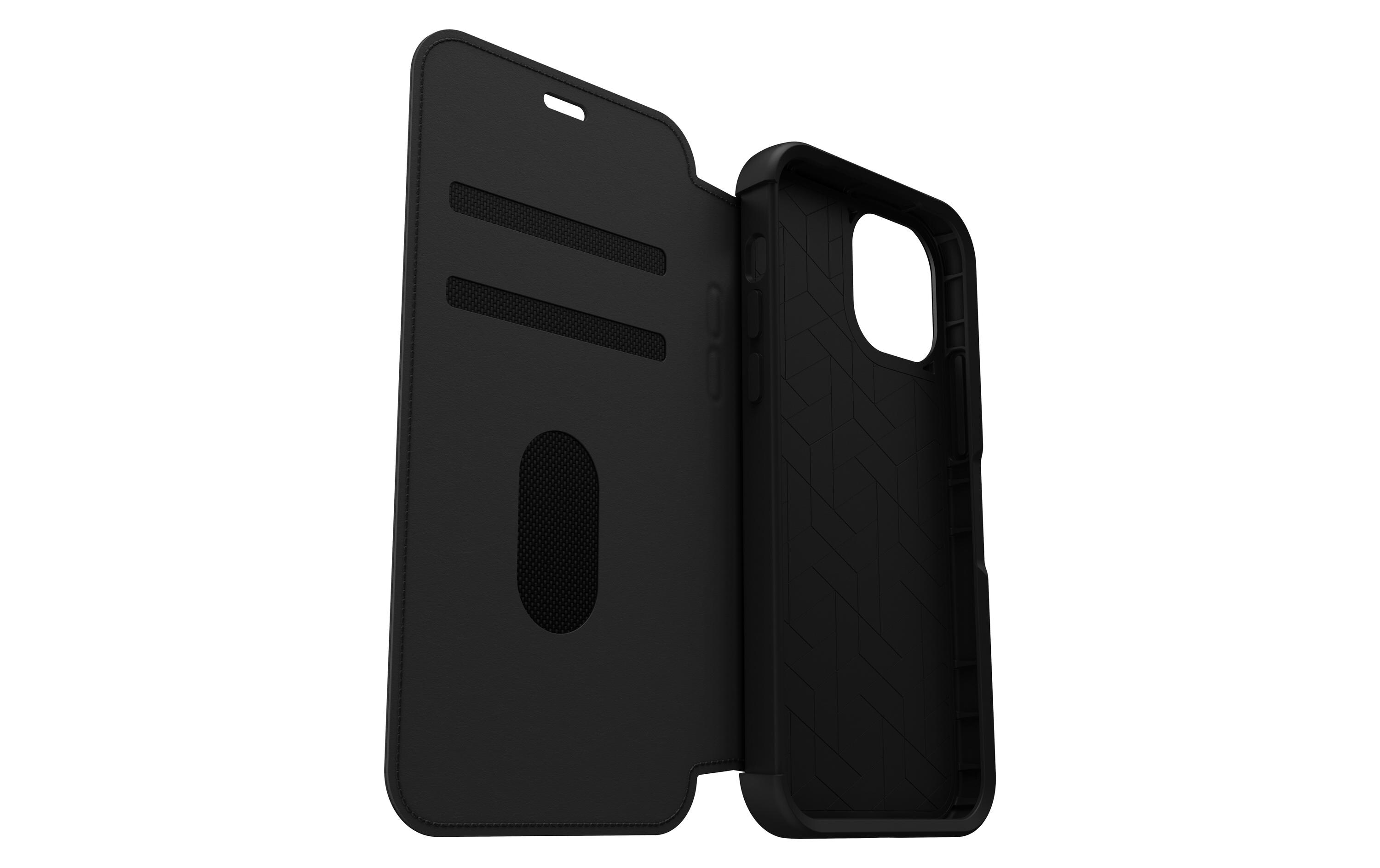 Book Cover Strada iPhone 12 / 12 Pro SchwarzSchutzhülle für das Apple iPhone 12/iPhone 12 Pro