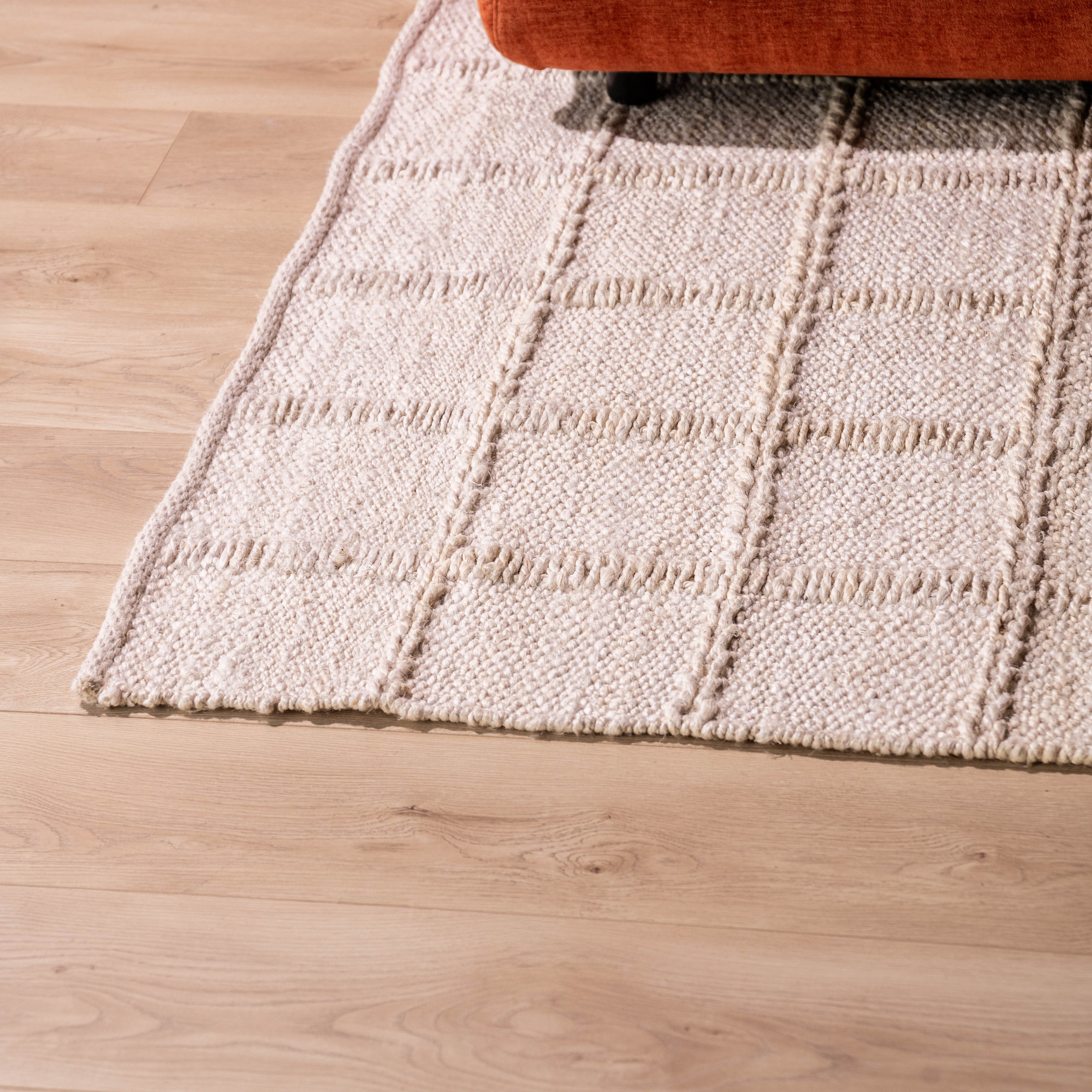 by fonQ Grids Vloerkleed 170 x 240 cm - Off-White