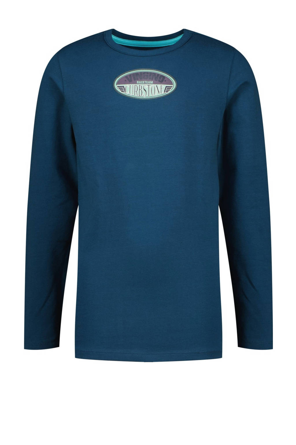 Vingino pyjama Widar met all over print blauw/groen