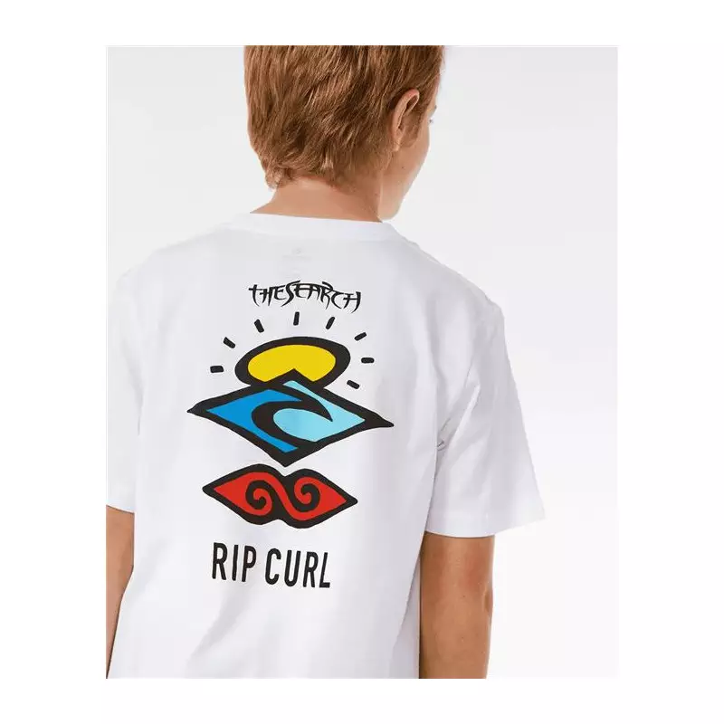 Teeshirt junior RIPCURL Search Icon Tee -Boy White