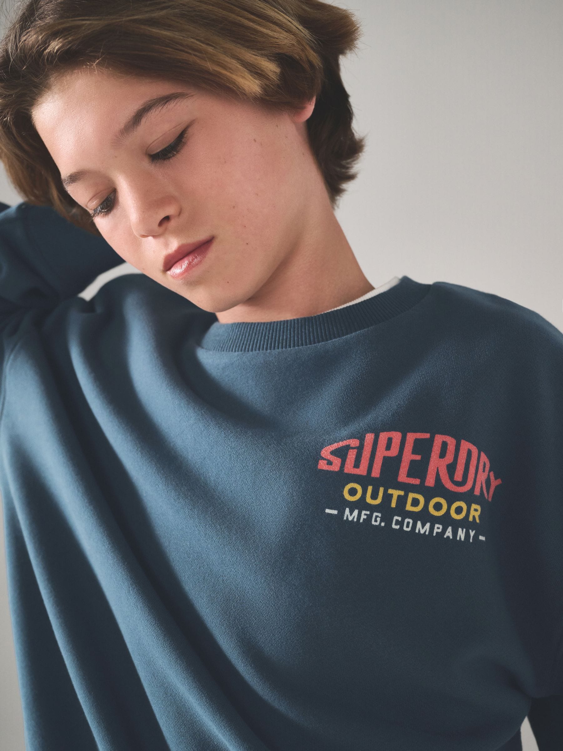 Blauw met rood - Superdry joggingpak