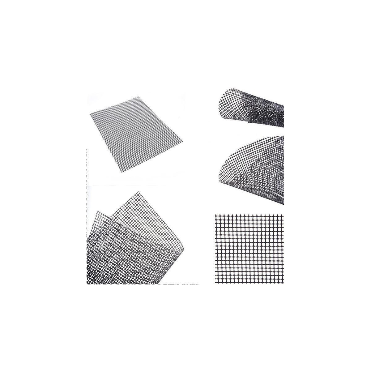 Grillmatte netting ikke-klebrig Sort 3-pakning