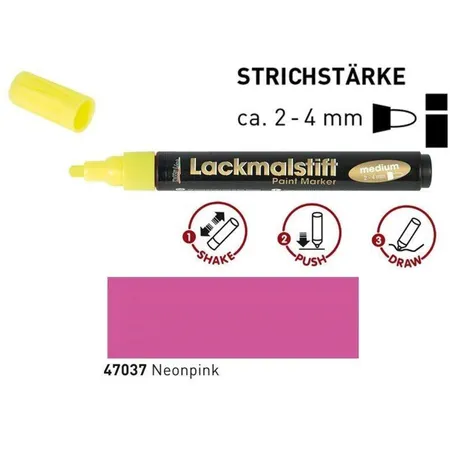 KREUL Lackmalstift medium Neon-Pink 2-4 mm