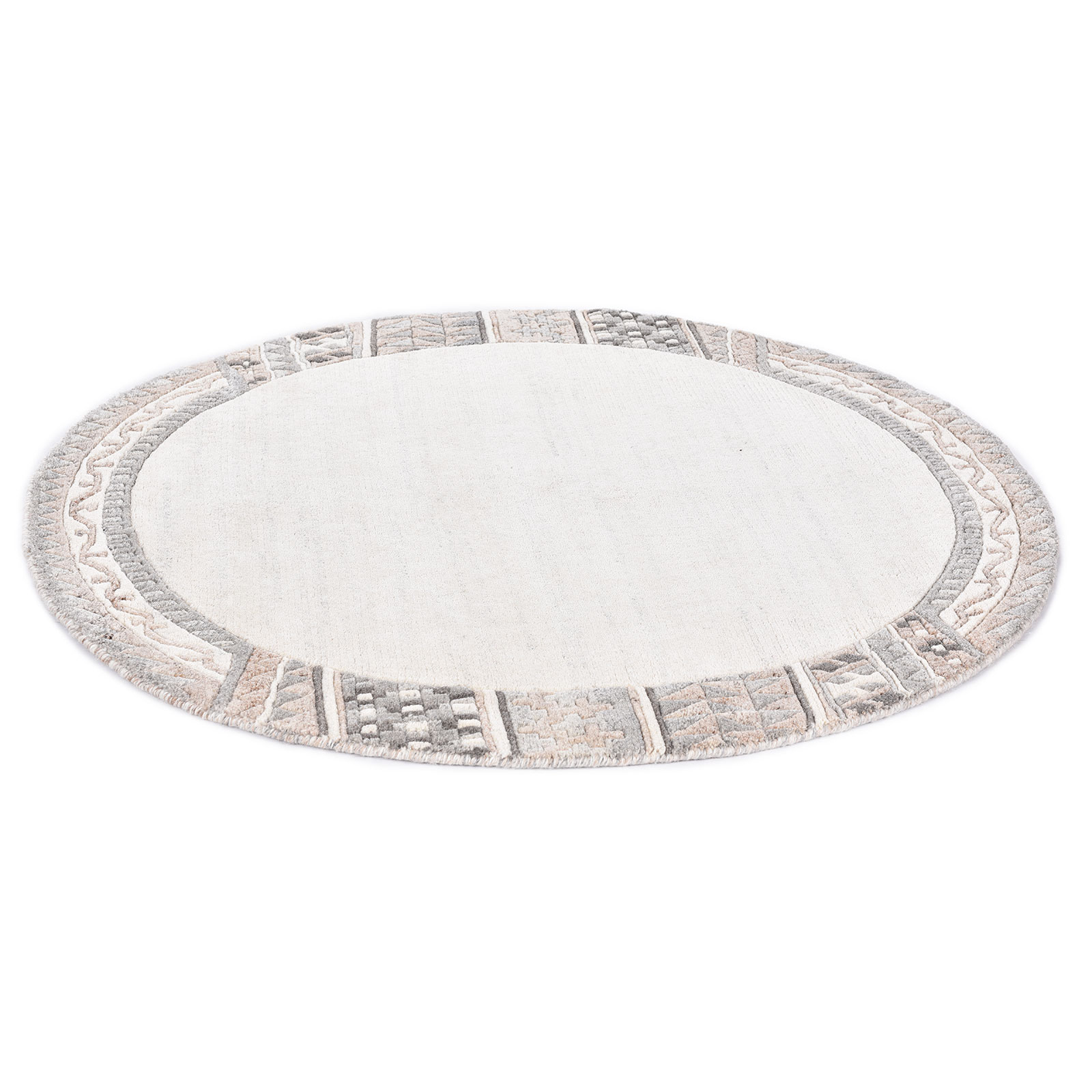 Teppich ROYAL NATUR - natur beige - Ø 150 cm