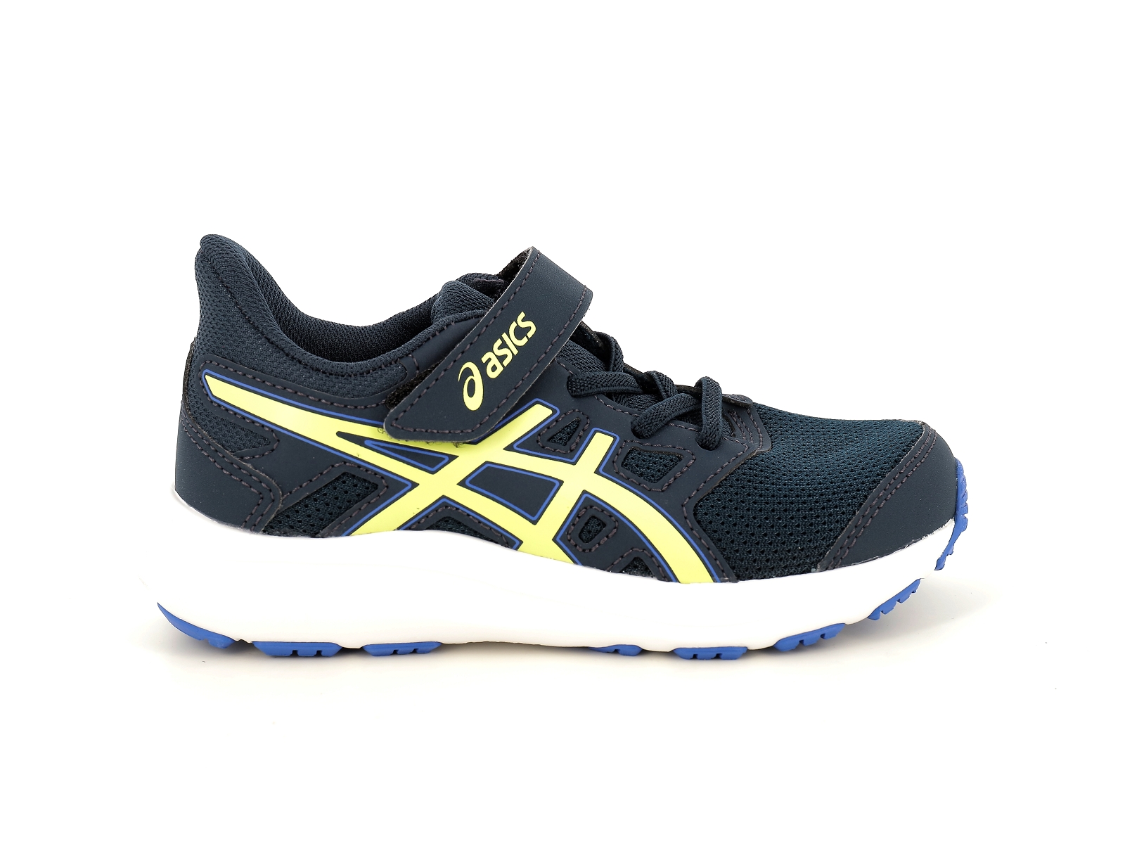 Asics-JOLT 4 PS Matières combinées Bleu-Jaune