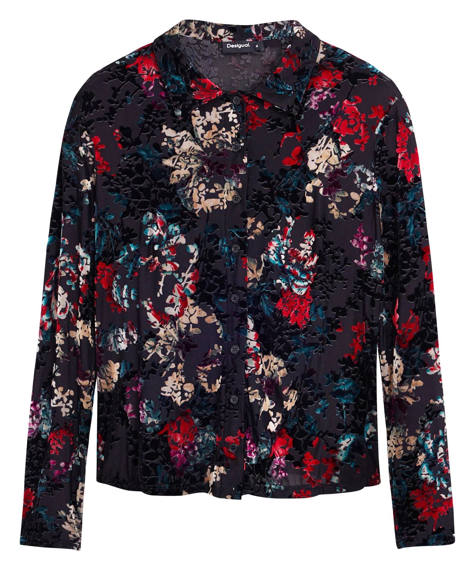 Chemise fluide à imprimé | Noir