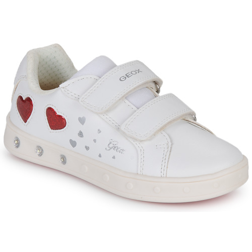 Geox - J SKYLIN GIRL A - Blanc / Rouge
