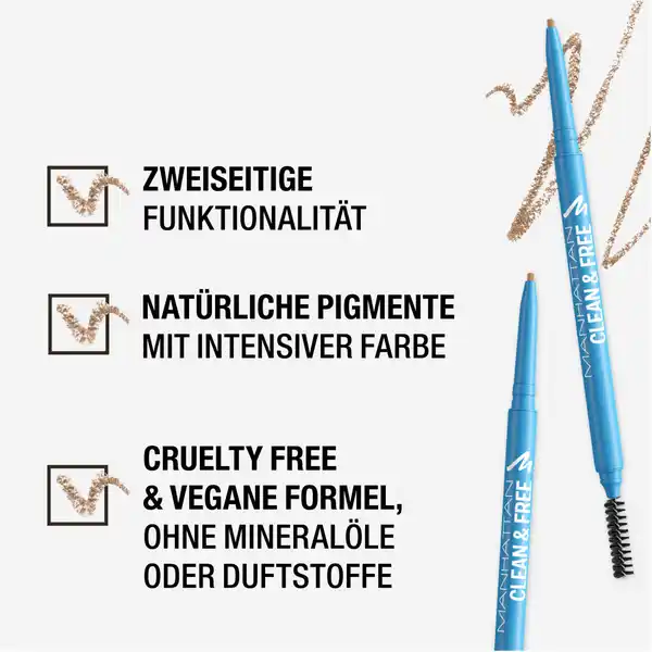Clean & Free Brow Definer 001 Blonde
