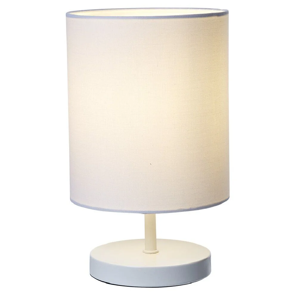 Lampe de chevet métal blanc