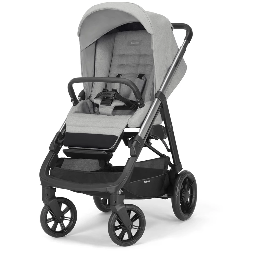 Inglesina Kombikinderwagen Aptica Darwin Silk Grey Gestell Black