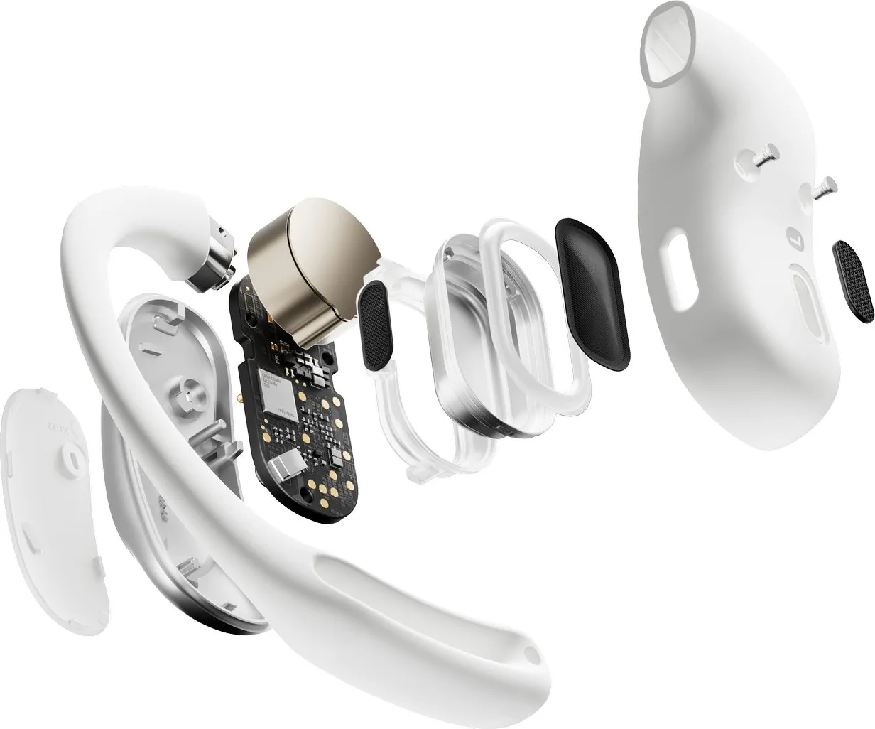 Shokz OpenFit Air Blanc Écouteurs True Wireless