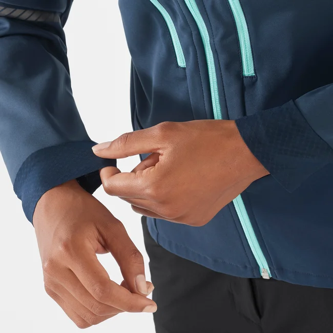 MTN  Windjacke mit Kapuze durchgehendem Reißverschluss Damen