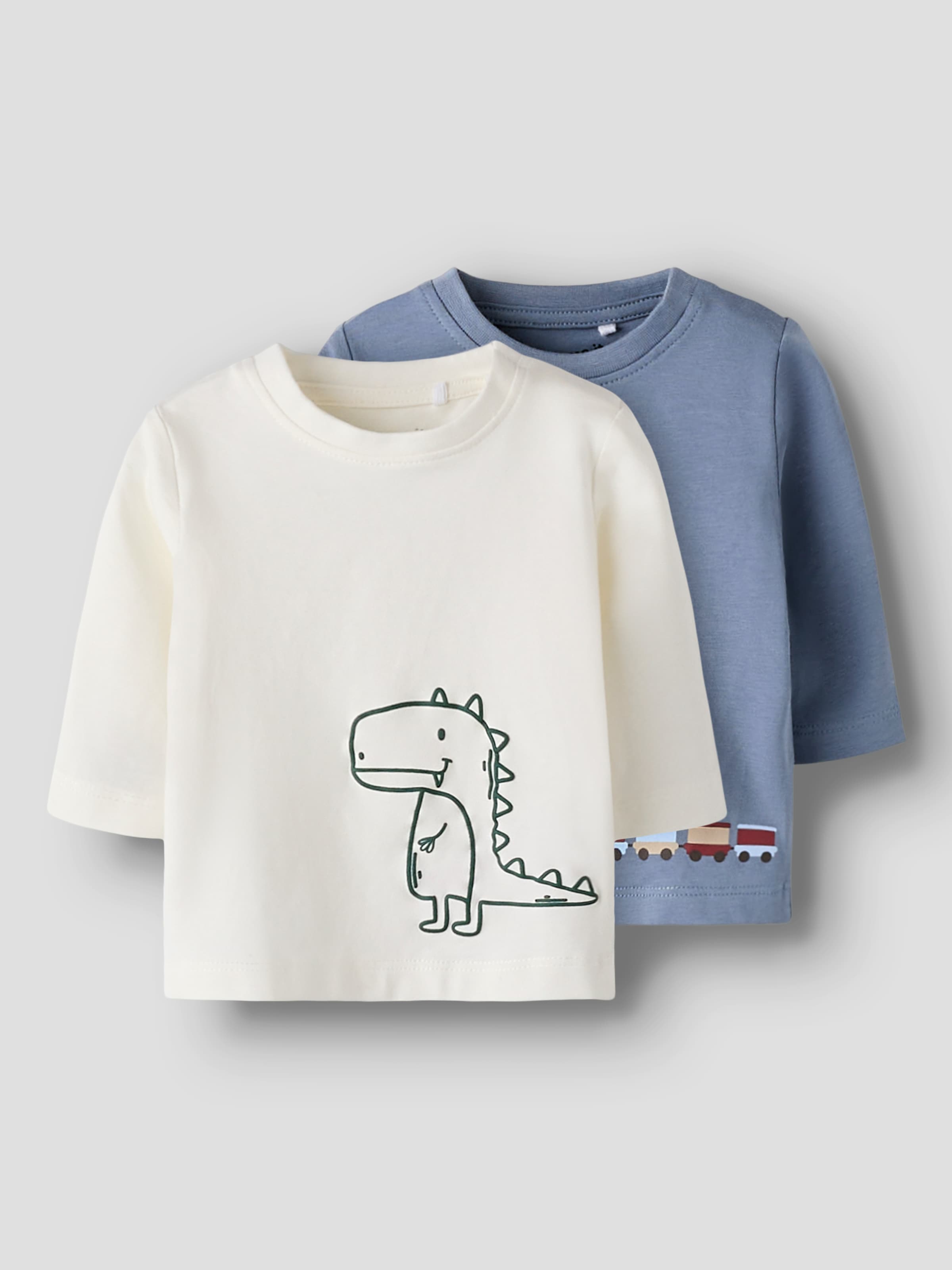 Name It Langarmshirt »NBMVOBBI 2P LS TOP BOX«, 2 Stk.
