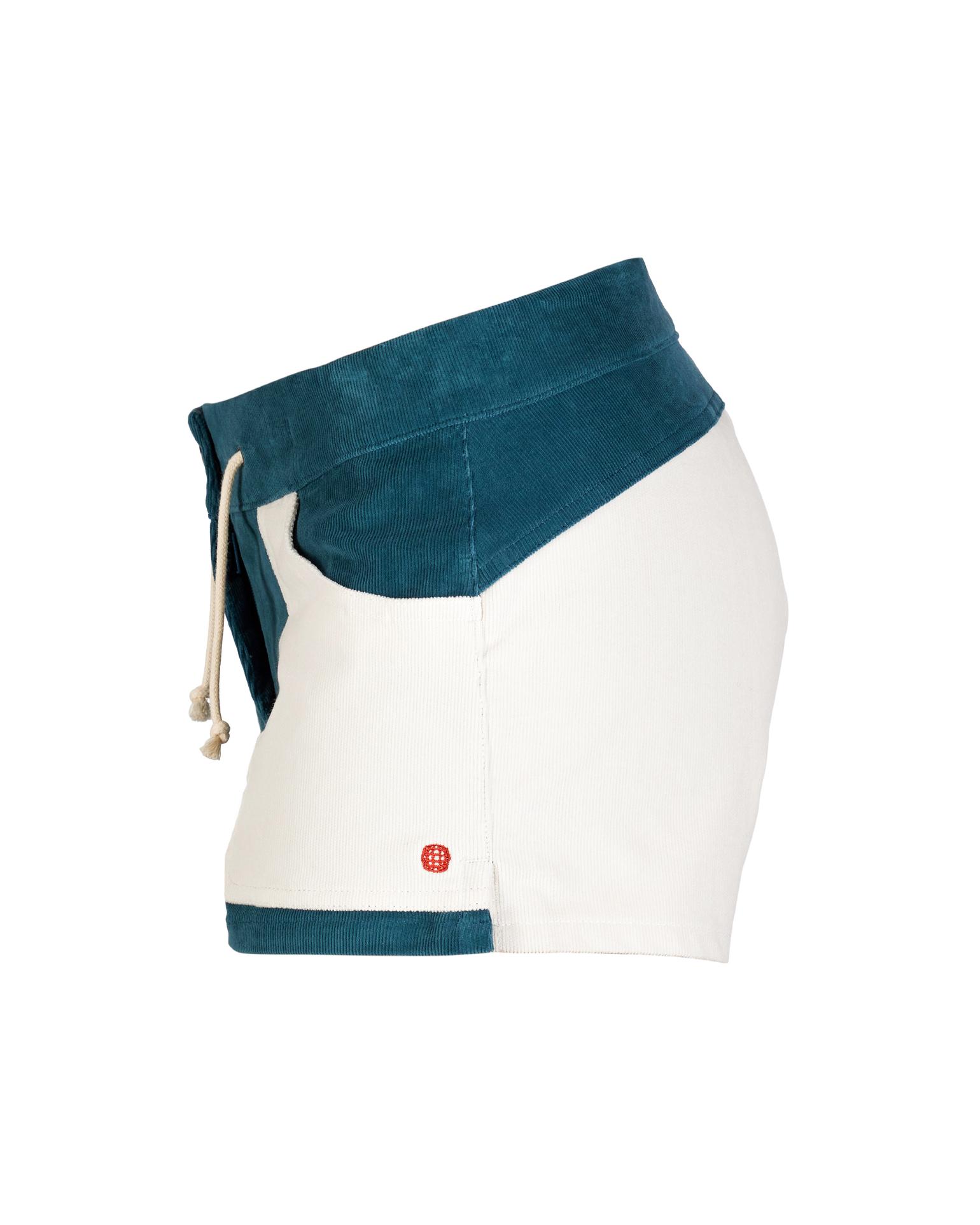 Amundsen 3Incher Cord Shorts Womens Elemental Blue/Natural
