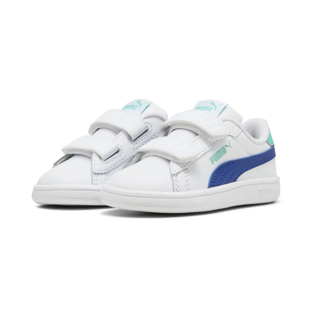 Puma Smash 3.0 L Vsneakers wit/kobaltblauw/aqua