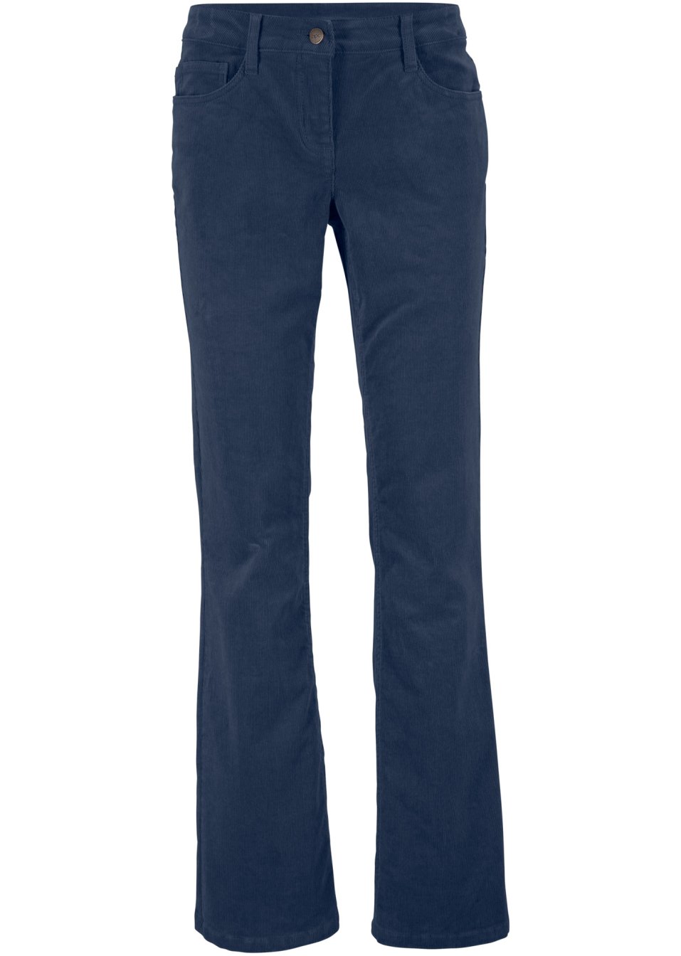 Pantalon stretch en velours côtelé, coupe bootcut
