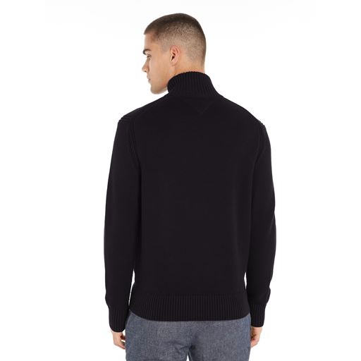 Tommy Hilfiger Mouline Zip Thru Striktrøje, Desert Sky/Aegean Sea, XXL