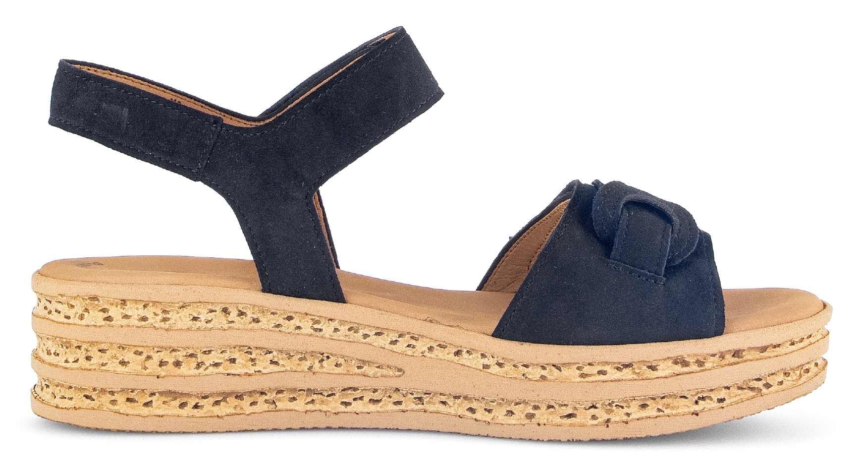 Gabor Keilsandalette  , Sommerschuh, Riemchensandale mit praktischen Klettverschlüssen