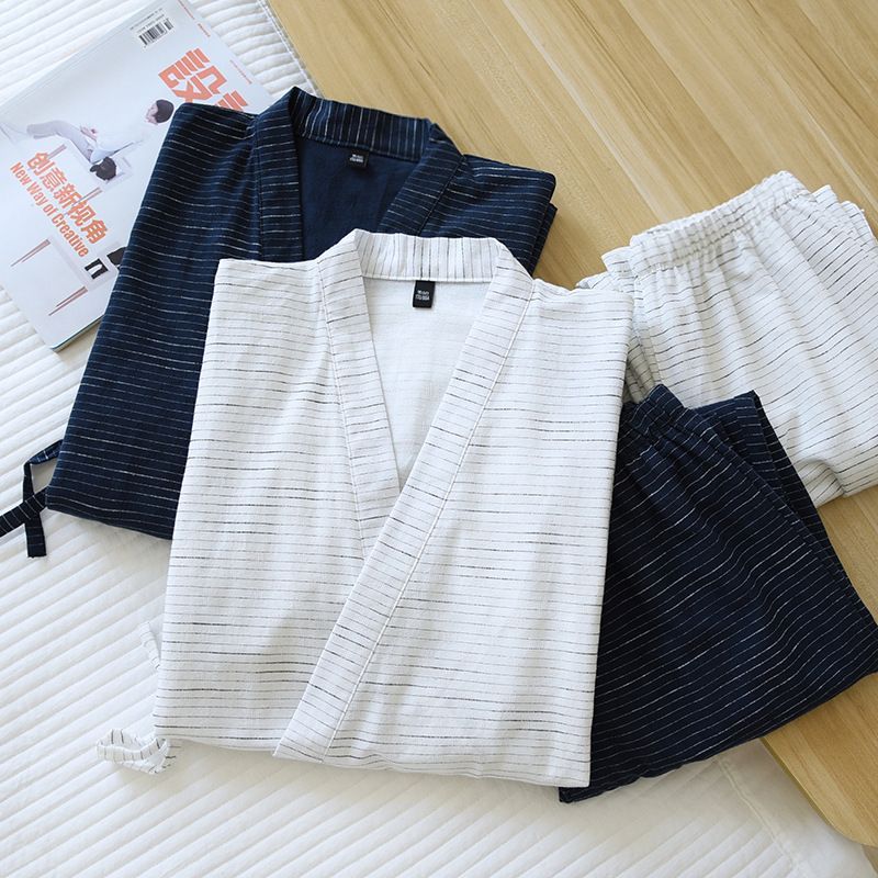 Somnus - Pyjamaset: kimonotop met 3/4 mouwen + broek