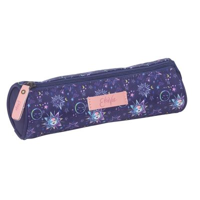 Trousse ronde EttaVee Moon - 1 compartiment - violet - Kid'Abord