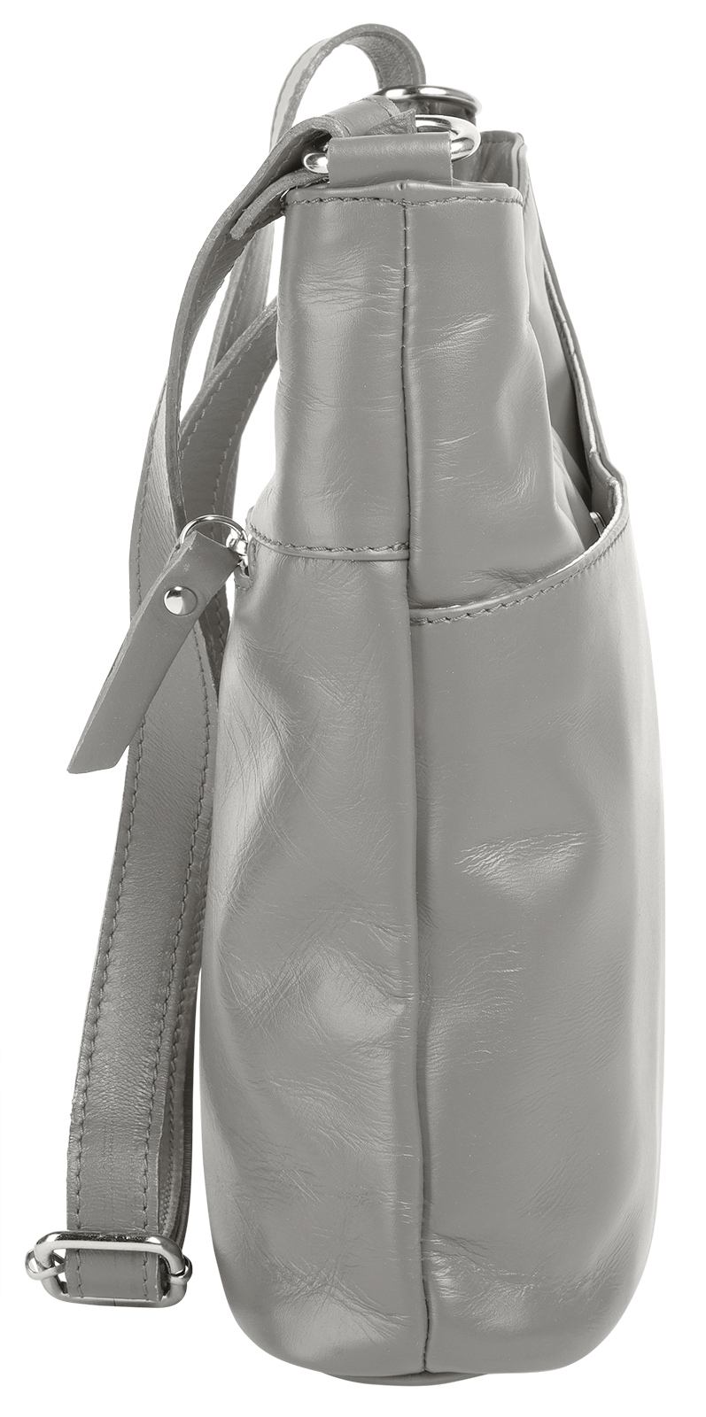 Samantha Look Umhängetasche echt Leder, Made in Italy