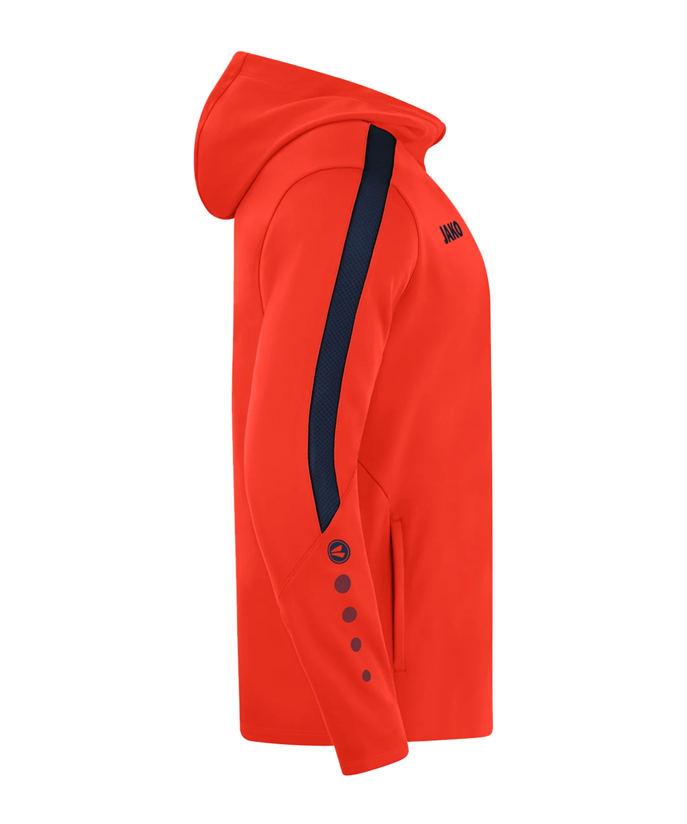 JAKO Power Kapuzenjacke Kids Orange Blau F375