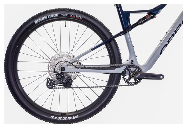 VTT Tout-Suspendu Orbea Oiz M30 Shimano Deore/SLX 12V 29'' Gris Silver Bleu Carbon View 2024
