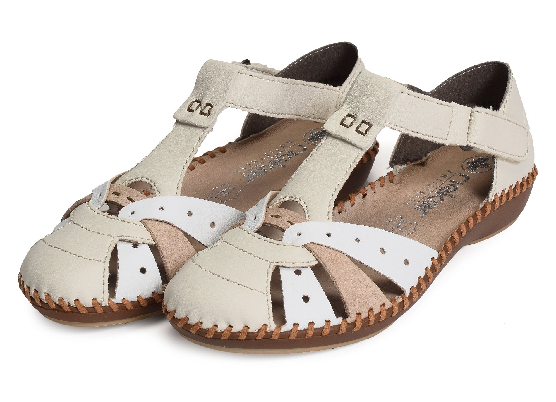 M1655 beige blanc