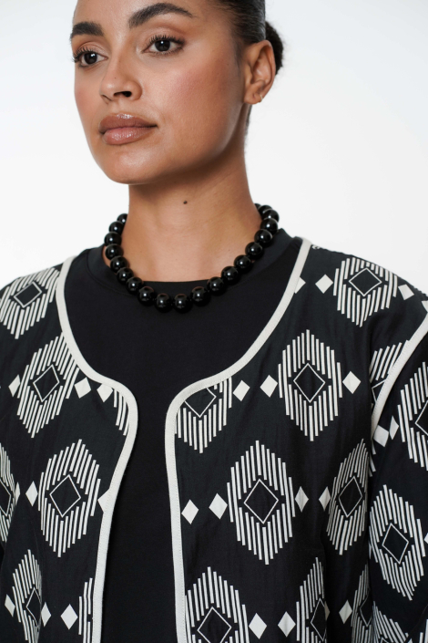 Geisha zwarte dames vest