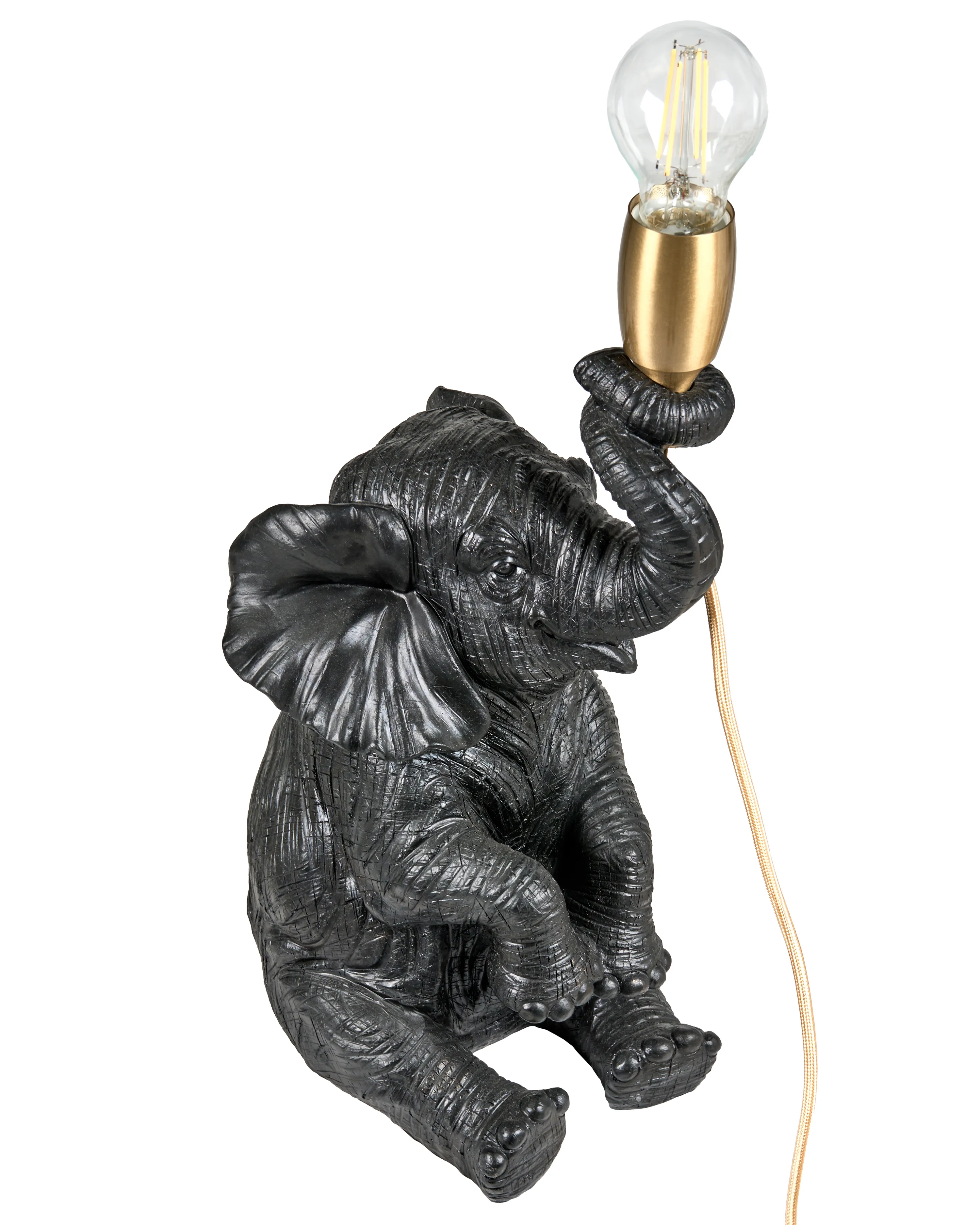 Tafellamp Olifant FORTUNA Zwart