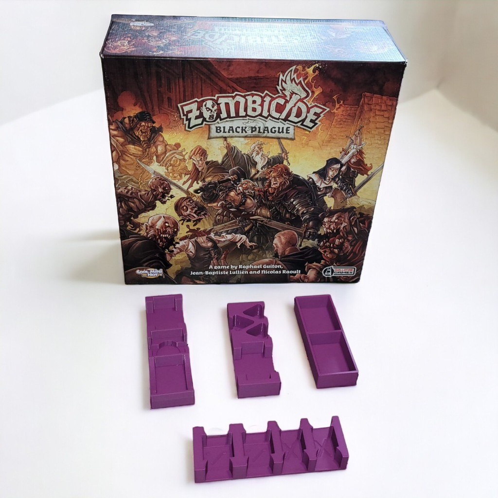 Zombicide - Black Plague : Rangement insert violet compatible